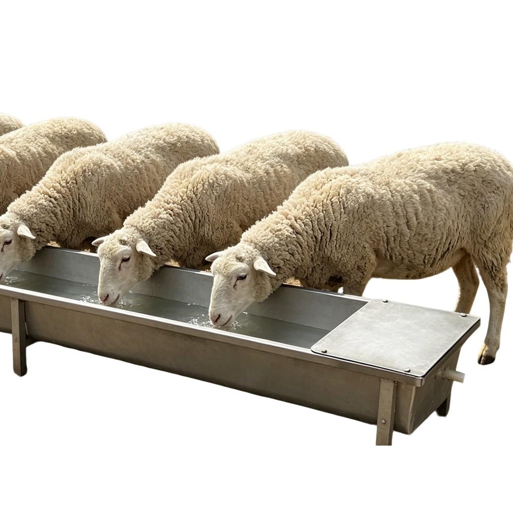 Livestock Water Trough Float Valve - 頑丈な亜鉛メッキ加工の給水槽（15/20/30ガロン）。自動給水機能付きの浮き弁キットが付属。屋外の農場での家畜用飼料水供給に最適。