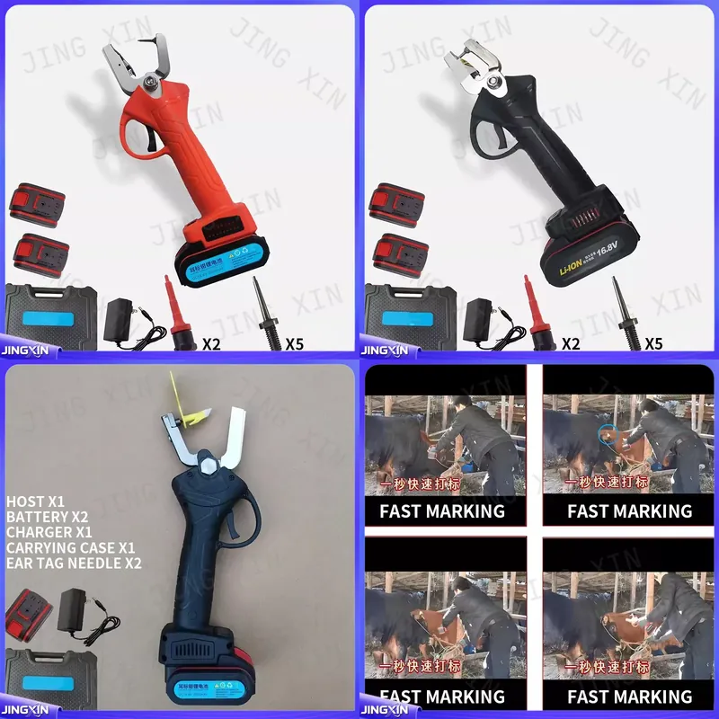 Cattle Ear Tag Applicator - 自動反動式動物用耳タグプライヤー、家畜用耳タグアプリケーター、牛羊農業用電動耳タグアプリケーター