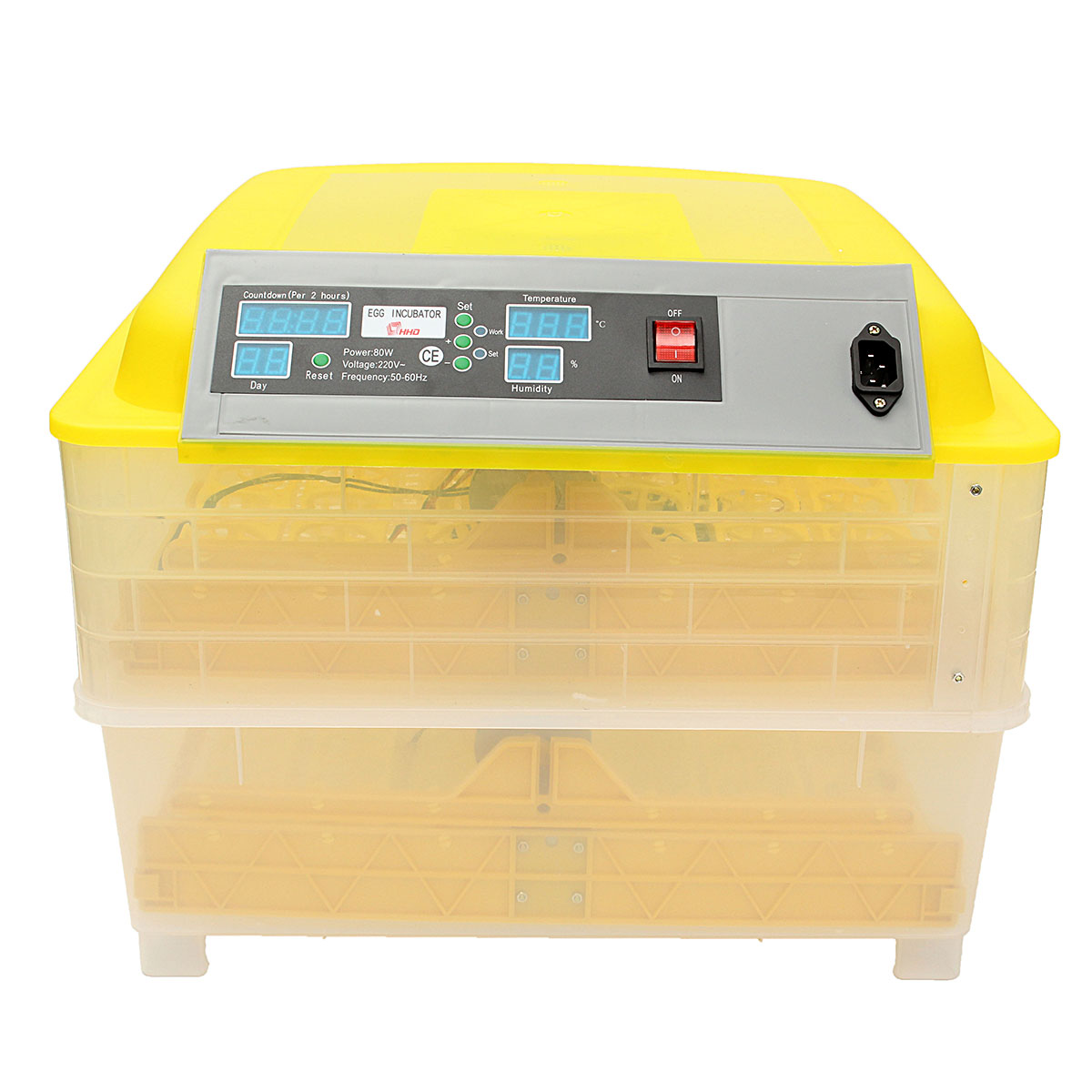 Poultry Incubator 96 Eggs - デジタル卵インキュベーター,家禽インキュベーター,鶏肉,孵化機,温度制御,自動ターン,96, 105