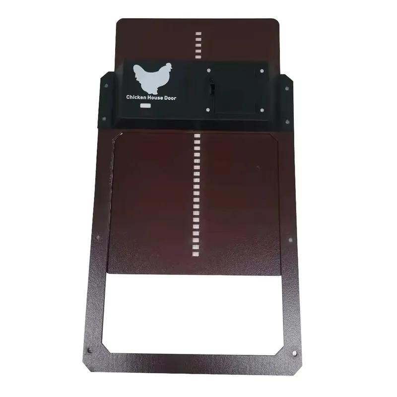 Automatic Chicken Door Opener Solar - ソーラー式フルプラスチック製ドア、光センサー付きリモコン式オープナー、小型自動鶏小屋ドア