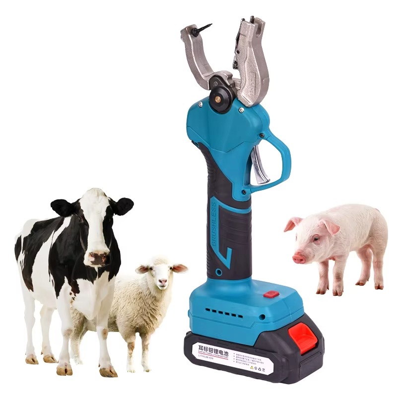 Cattle Ear Tag Applicator - 動物用耳タグ装着器、家畜用耳タグ装着器、獣医用計数機能付き電動耳タグプライヤー（豚、羊用）
