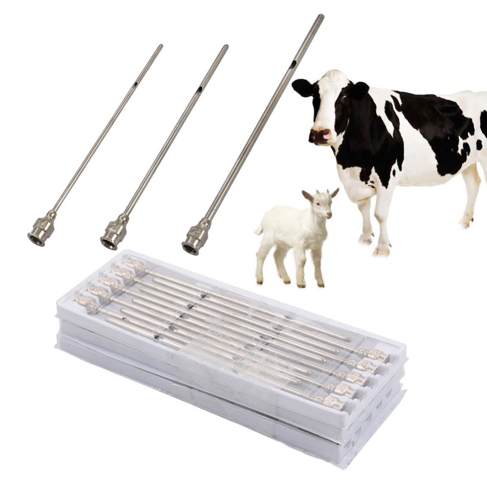 Goat Milking Machine Portable - 10 個牛搾乳針牛ヤギ搾乳針長針ミルクシリンジ農場農業哺乳類充填装置