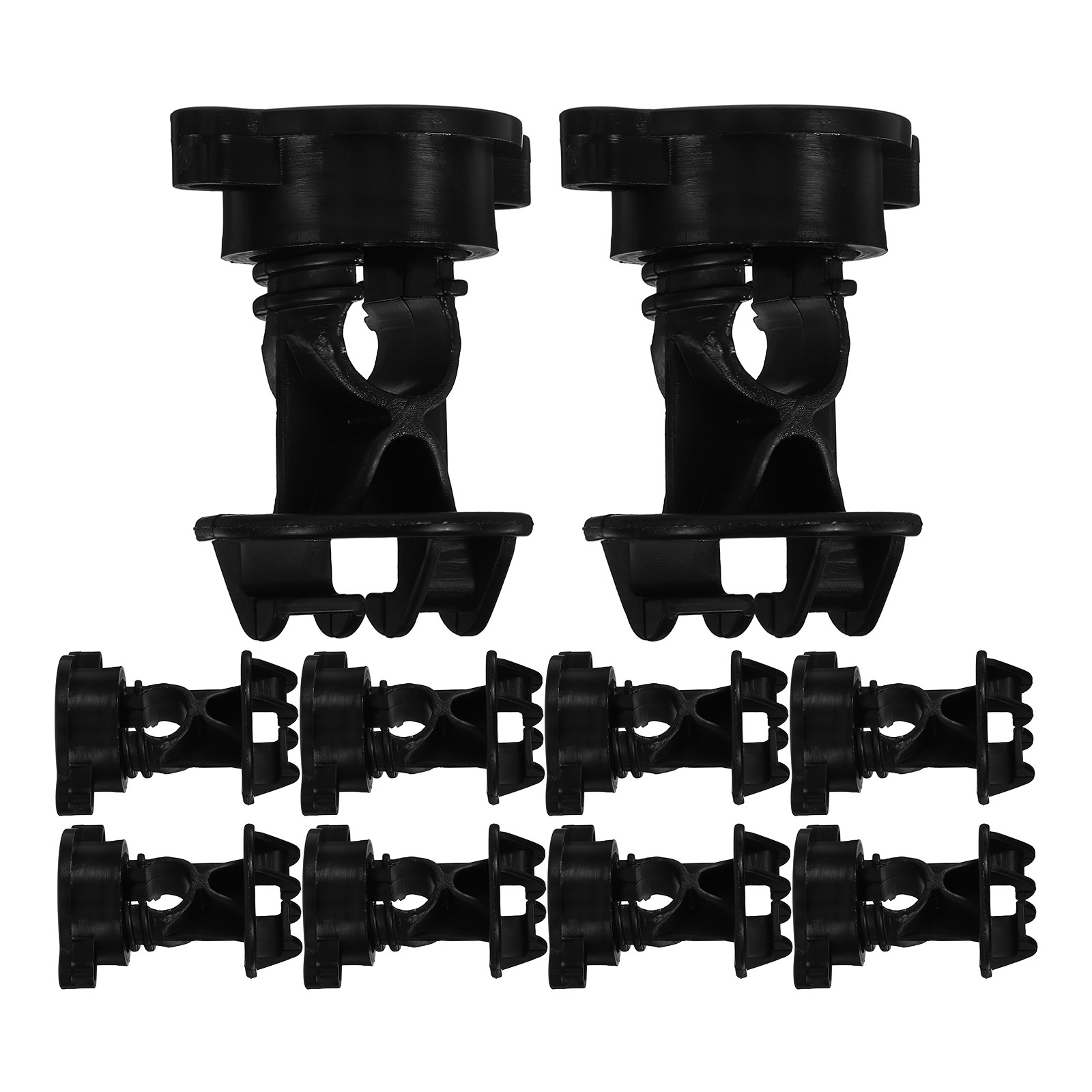 Electric Fence Insulator Post - 10 個電気フェンスワイヤー絶縁体ラウンドポスト絶縁体ユニバーサルフェンスポストアクセサリーネジ締め