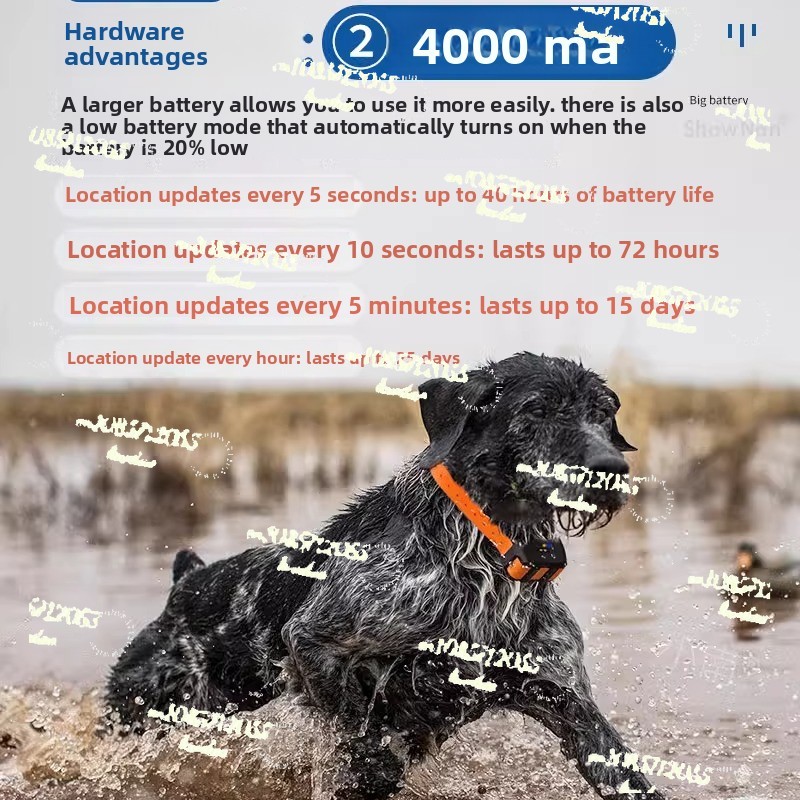 Gps Tracker Cattle Collar - GPSペット犬用衛星ロケータートラッカー首輪、北斗ファインダー、狩猟犬、牛、羊用アーティファクトに適用