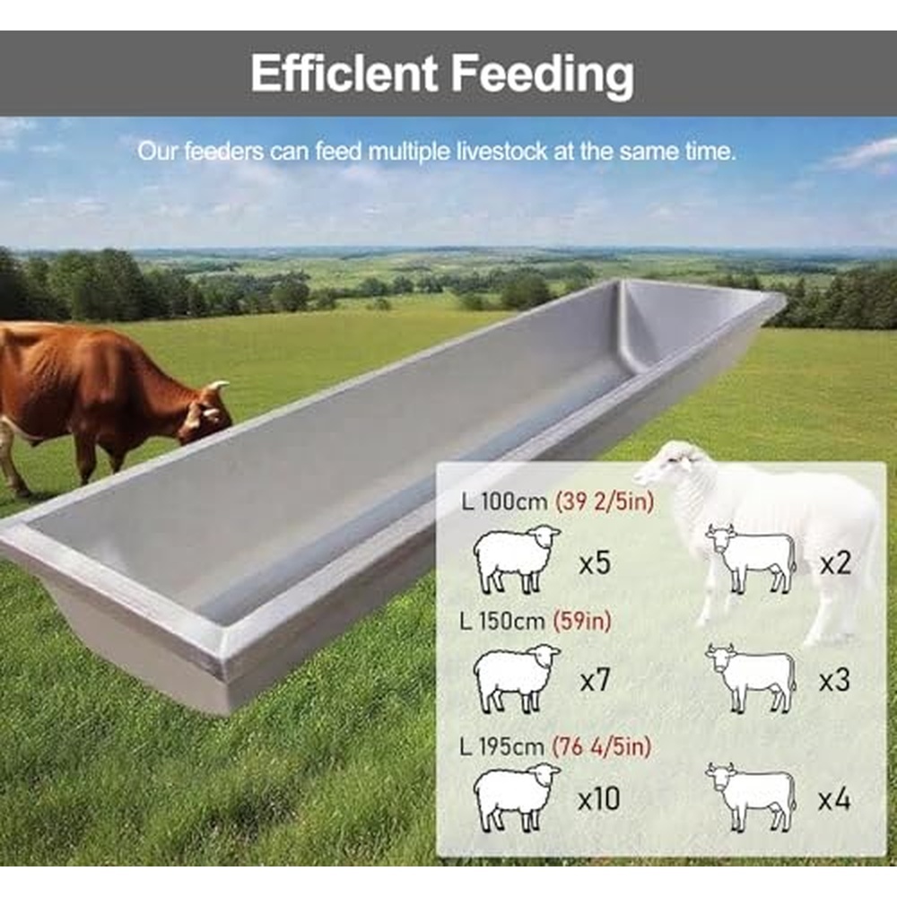 頑丈な亜鉛メッキ加工の給水槽（15/20/30ガロン）。自動 - Livestock Water Trough Float Valve のレビューと価格