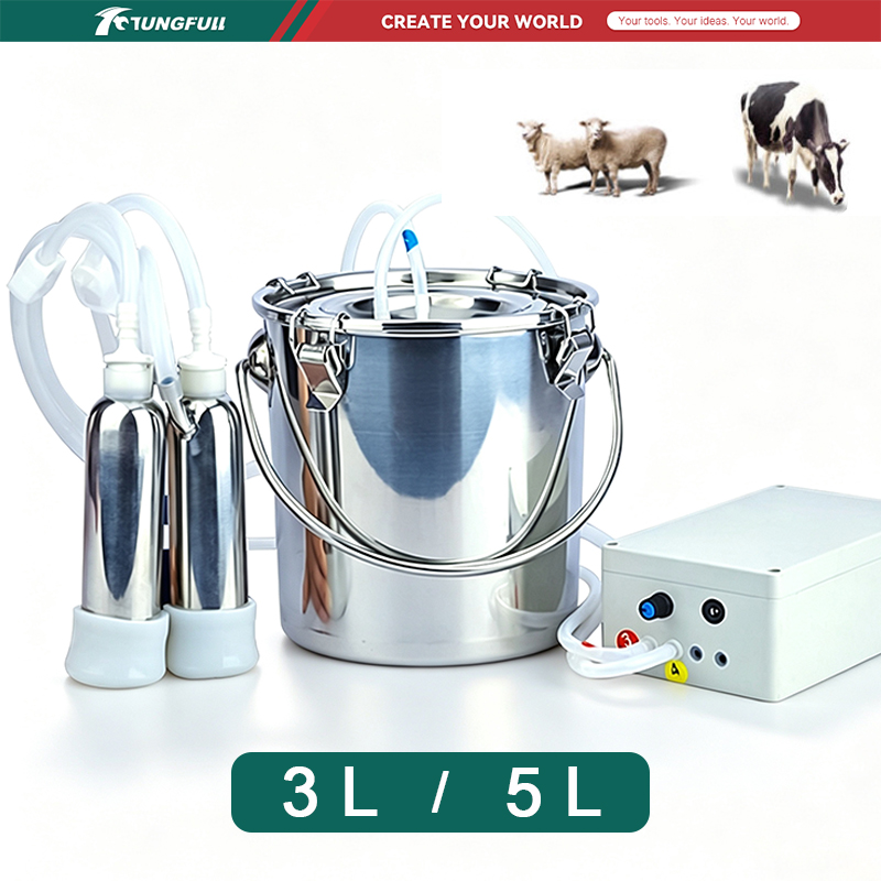 3L/5L 電気式パルス式搾乳機、ポータブル真空搾乳機、ステ - Goat Milking Machine Portable のレビューと価格