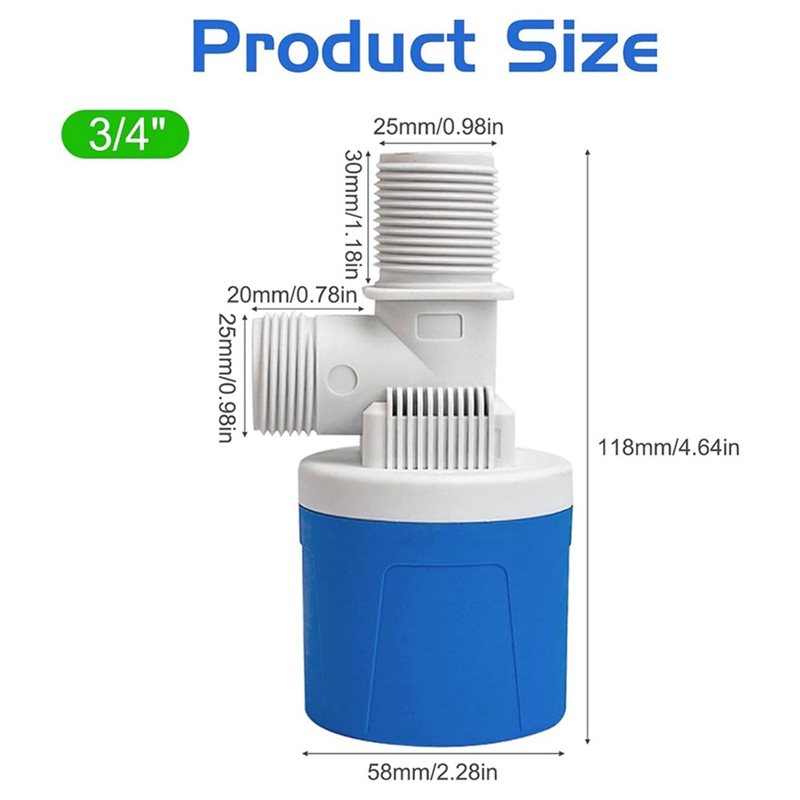 DT17 トップインレット 3/4インチ ウォーターフロート - Livestock Water Trough Float Valve のレビューと価格
