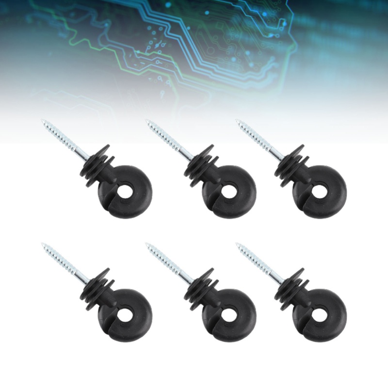 100個入り ショートスクリュータイプ リング型絶縁体 電気 - Electric Fence Insulator Post のレビューと価格