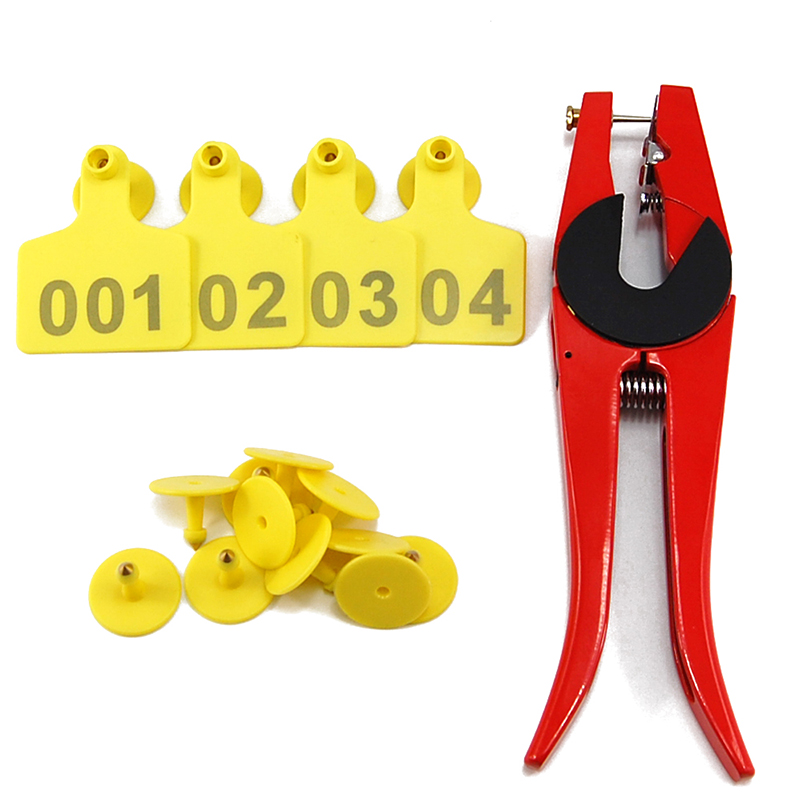 家畜、牛の耳タグ、家畜の耳タグ、豚と羊、50個の番号が付いた - Cattle Ear Tag Applicator のレビューと価格