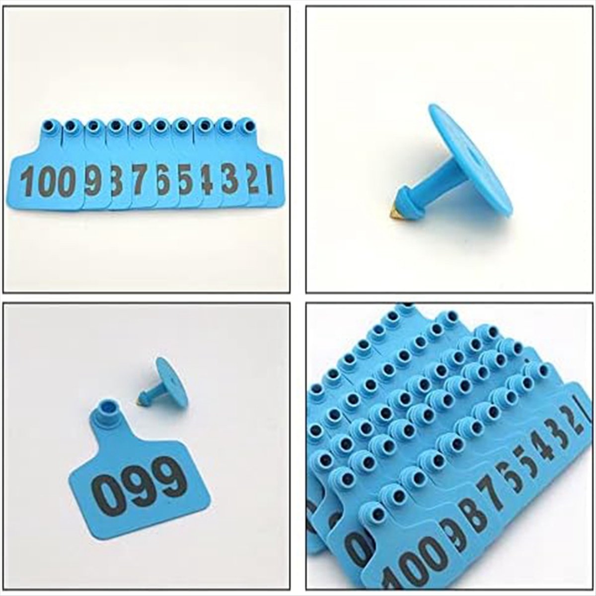KSOL牛用耳タグ 001-100番号 プラスチック製家畜用 - Cattle Ear Tag Applicator のレビューと価格