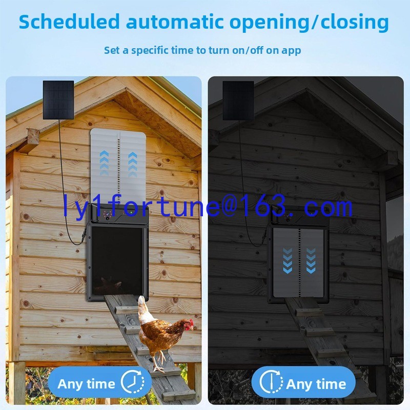 自動鶏小屋ドアオープナー、ソーラーカメラ付きリモコン、ペット - Automatic Chicken Door Opener Solar のレビューと価格