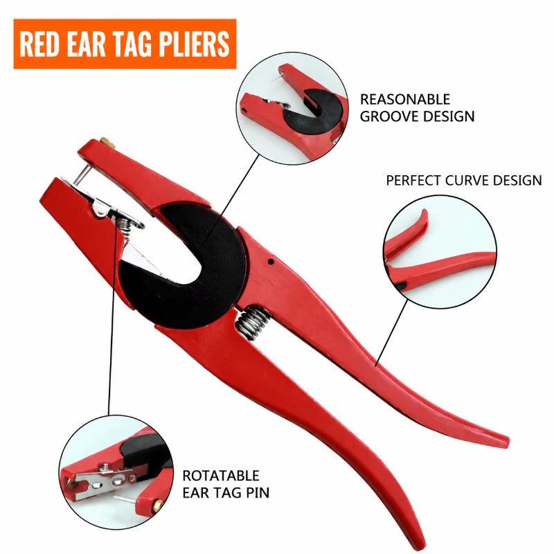高品質RFID耳タグ装着器、農場用金属製動物耳用プライヤー - Cattle Ear Tag Applicator のレビューと価格