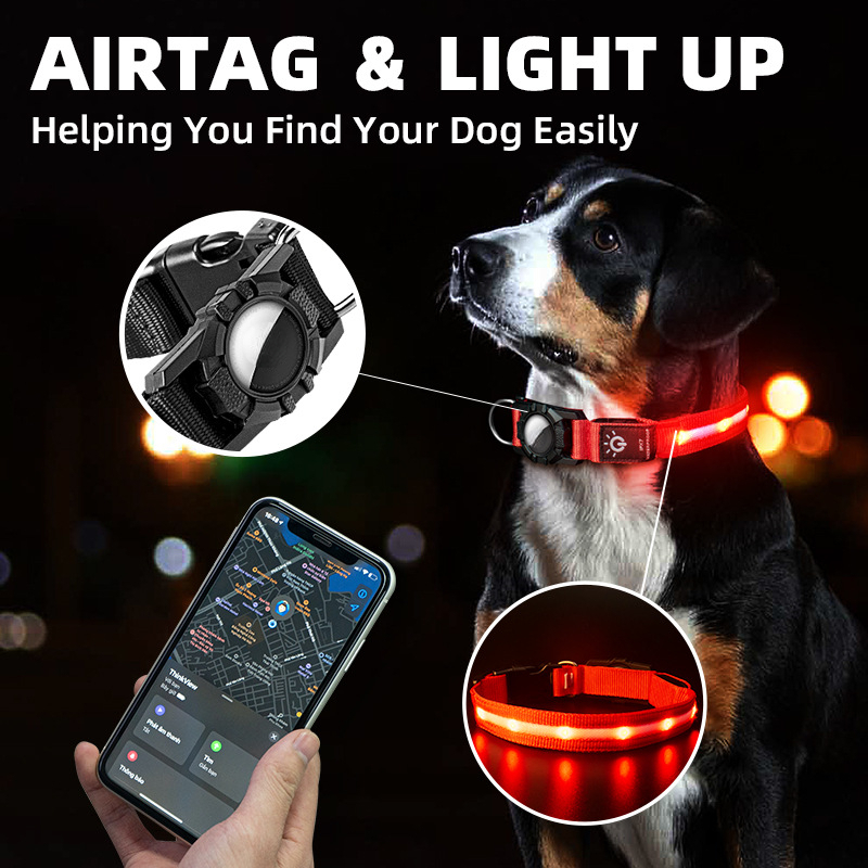 新しいペット用首輪。防水仕様で、Apple AirTag対応 - Gps Tracker Cattle Collar のレビューと価格