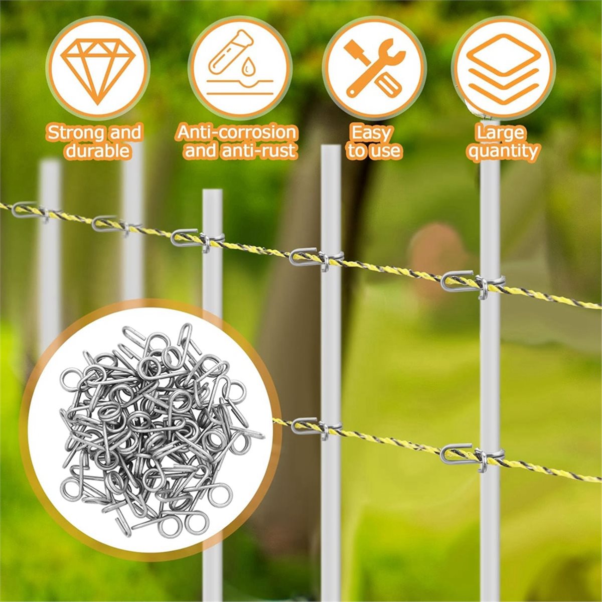 【50％オフ】3/8インチ丸棒用グラスファイバーフェンスポス - Electric Fence Insulator Post のレビューと価格