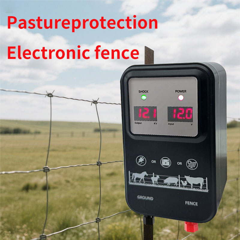 10KM電気柵用電源装置 1.5ジュール LCDディスプレイ - Livestock Fence Energizer 12V のレビューと価格