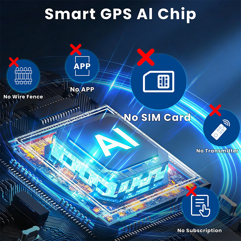 GPS犬用ワイヤレスフェンス ABS素材 IP67防水 調整 - Gps Tracker Cattle Collar のレビューと価格