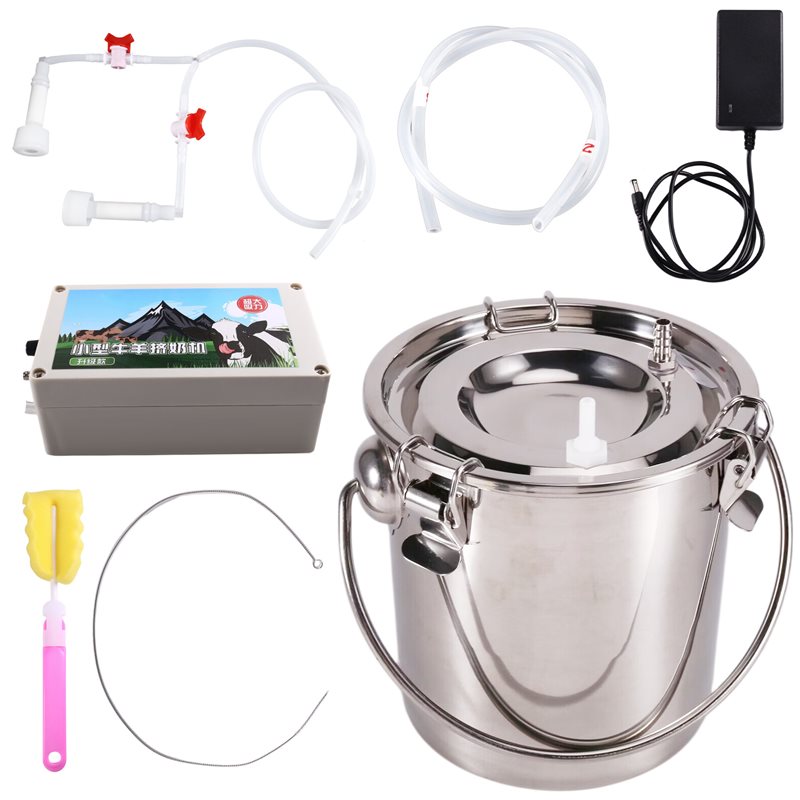 真空ポンプ搾乳器脈動式3Lポータブルダブルヘッドヤギ搾乳機牛 - Goat Milking Machine Portable のレビューと価格