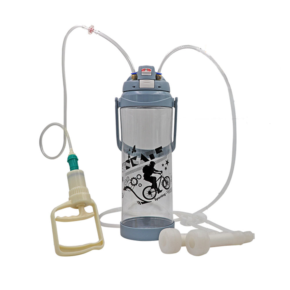 3L 羊、ヤギ、牛、畜牛用手動搾乳機 ポータブル ブルーグレ - Goat Milking Machine Portable のレビューと価格