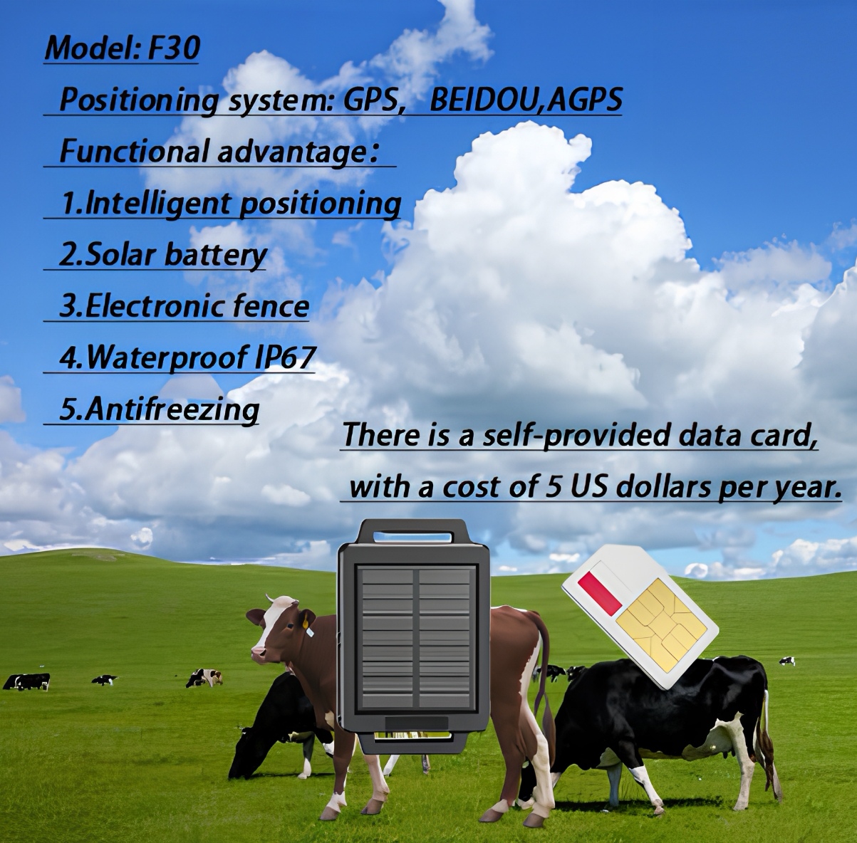 2025年モデル F30 4G北斗衛星スマートGPSトラッカ - Animal Gps Tracker 4G Solar のレビューと価格