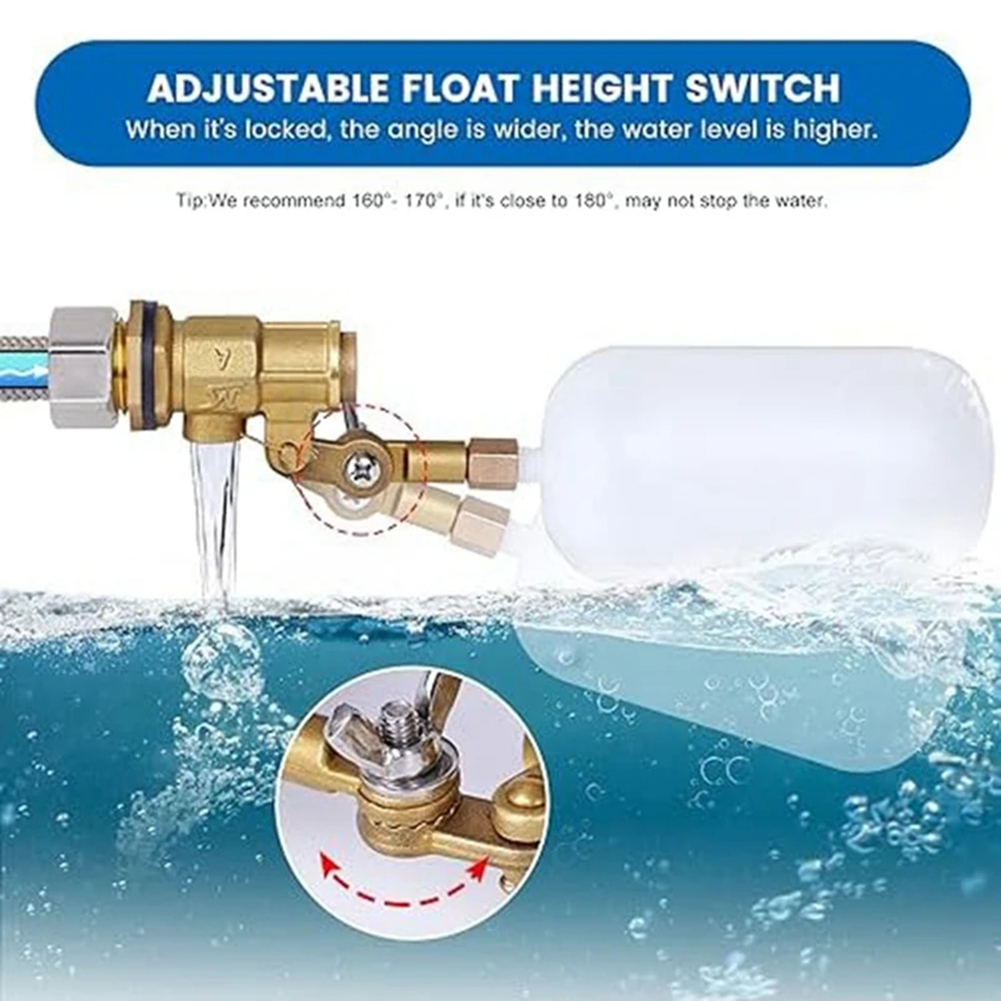 1/2インチ水位調整弁、池用フロートバルブ、自動給水器、馬、 - Livestock Water Trough Float Valve のレビューと価格