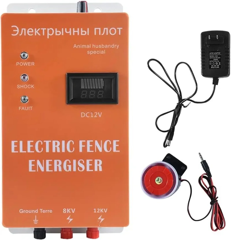 8Jソーラー式電気柵用エナジャイザー、牛/羊/山羊農場用家畜 - Livestock Fence Energizer 12V のレビューと価格