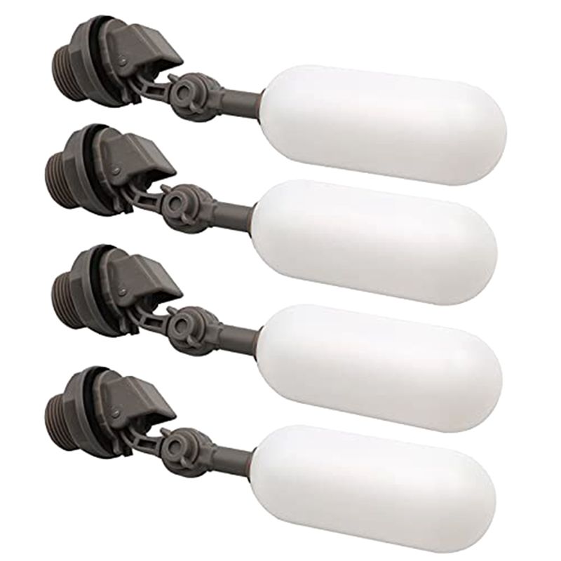DT17 4個セット プラスチック製フロートバルブ、調整可能 - Livestock Water Trough Float Valve のレビューと価格