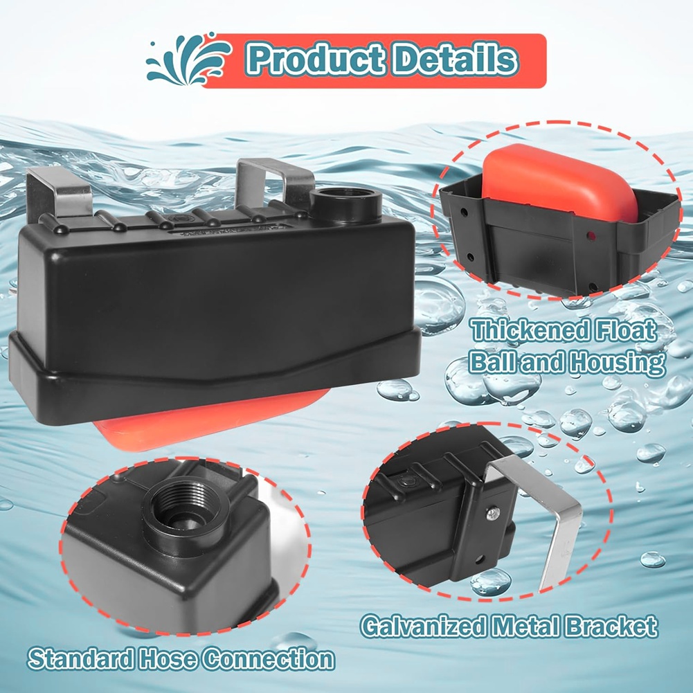 家畜用水槽用プロ仕様フロートバルブ-自動給水設計-標準3/4 - Livestock Water Trough Float Valve のレビューと価格