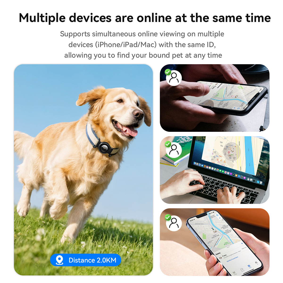 HOCOスマートタグGPSトラッカー、ペット（犬、猫）用、F - Gps Tracker Cattle Collar のレビューと価格