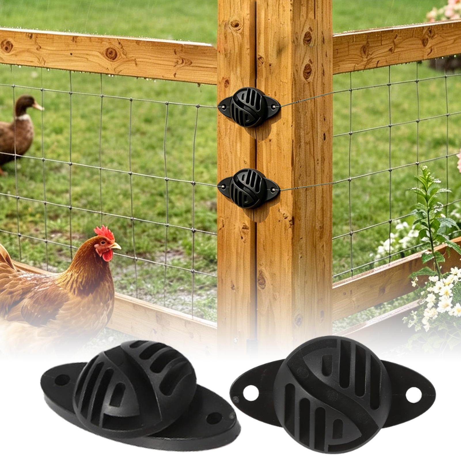 電気柵用絶縁体 100個入り 電子支柱交換用ネジ式絶縁体 ガ - Electric Fence Insulator Post のレビューと価格