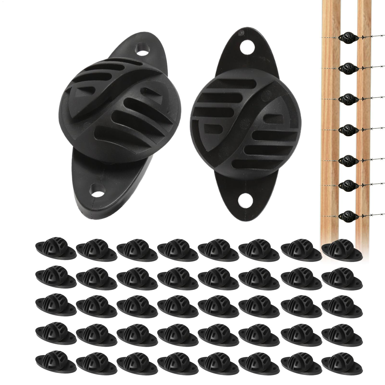 電気柵用絶縁体 100個入り 電子支柱交換用ネジ式絶縁体 ガ - Electric Fence Insulator Post のレビューと価格