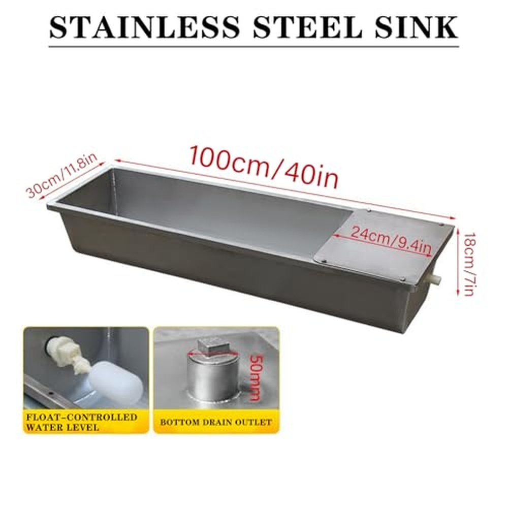 39インチ／59インチの家畜用給水槽、家畜用給餌槽。大容量で - Livestock Water Trough Float Valve のレビューと価格