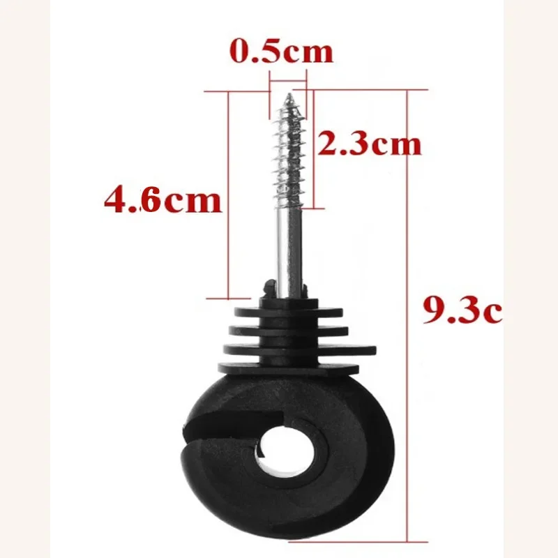 電気柵用絶縁体50個入り。ねじ込み式で、支柱に取り付けやすく - Electric Fence Insulator Post のレビューと価格
