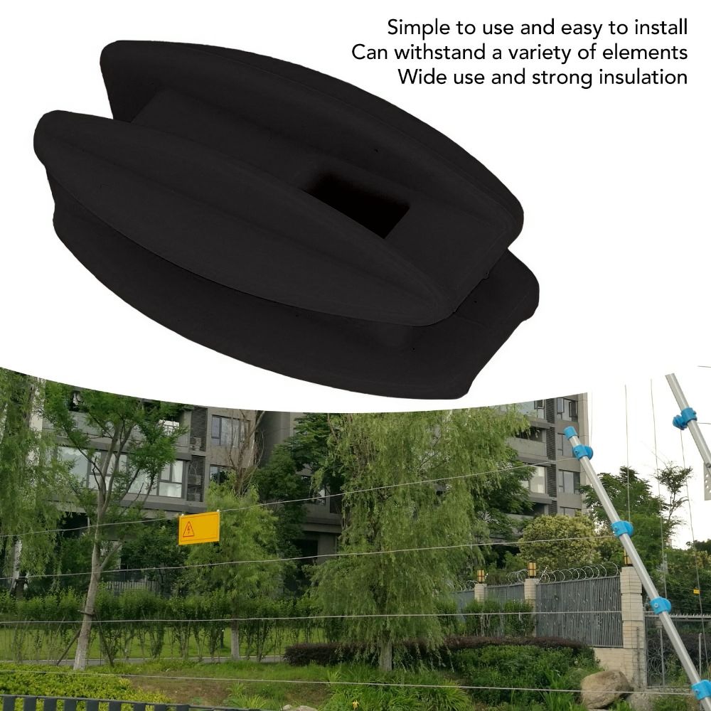 20個入り ABS素材 電気柵用絶縁体 ブラック ユニバーサ - Electric Fence Insulator Post のレビューと価格