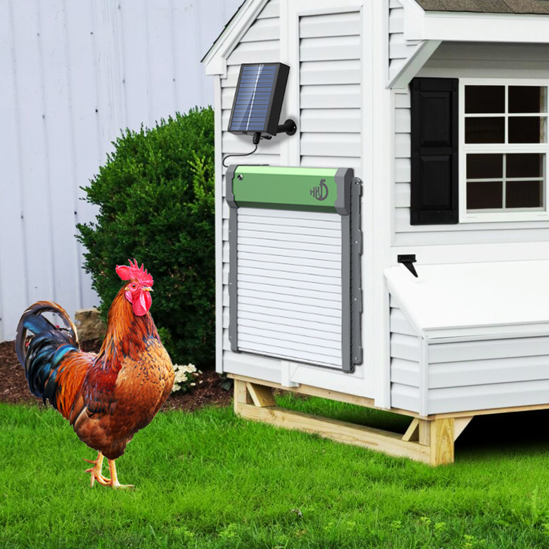 HHDソーラー式自動鶏小屋扉オープナー - Automatic Chicken Door Opener Solar のレビューと価格