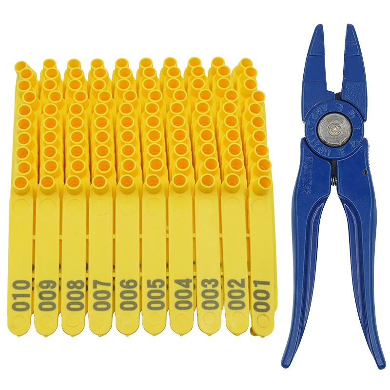 家畜用耳標プライヤー/羊用耳標（番号付き/番号なし）ナイロン - Cattle Ear Tag Applicator のレビューと価格