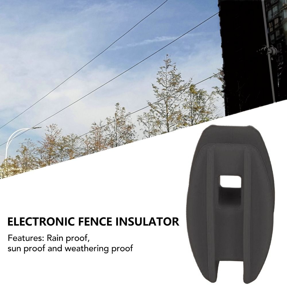 20個入り ABS素材 電気柵用絶縁体 コンパクトな黒色コー - Electric Fence Insulator Post のレビューと価格