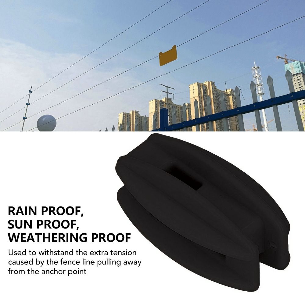 20個入り ABS素材 電気柵用絶縁体 コンパクトな黒色コー - Electric Fence Insulator Post のレビューと価格