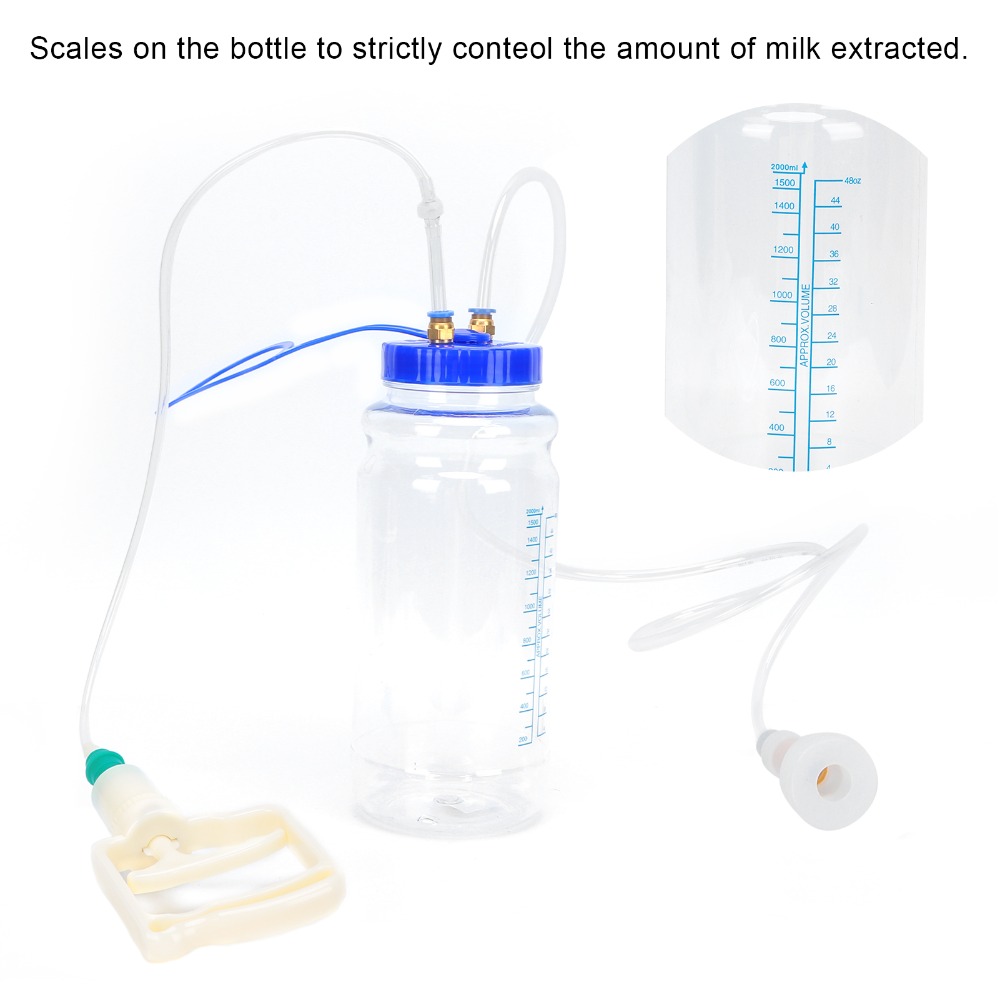 1台の真空圧力ポンプ式ヤギ搾乳機。単一ヘッド設計、透明な素材 - Goat Milking Machine Portable のレビューと価格