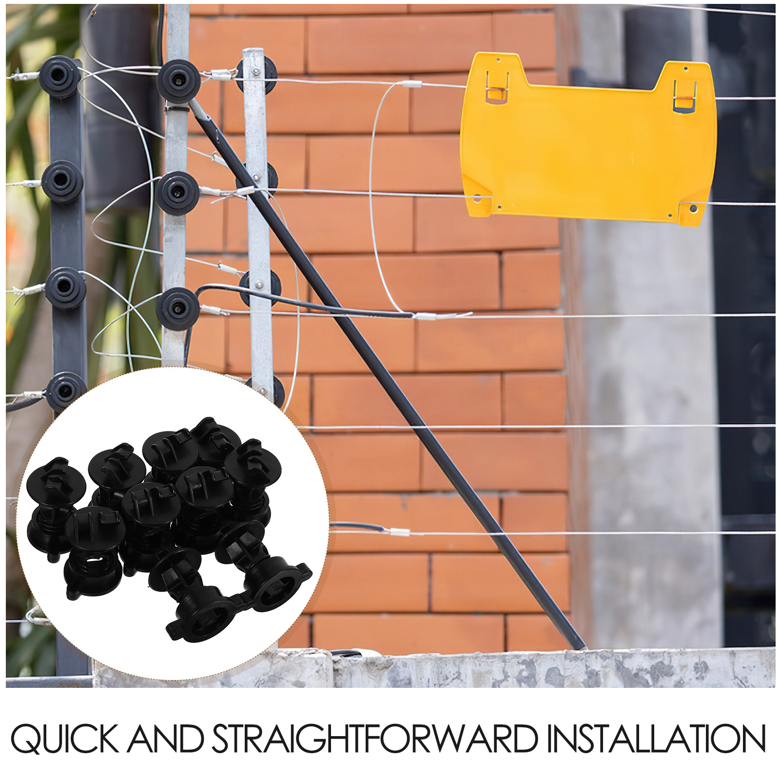 10 個電気フェンスワイヤー絶縁体ラウンドポスト絶縁体ユニバ - Electric Fence Insulator Post のレビューと価格