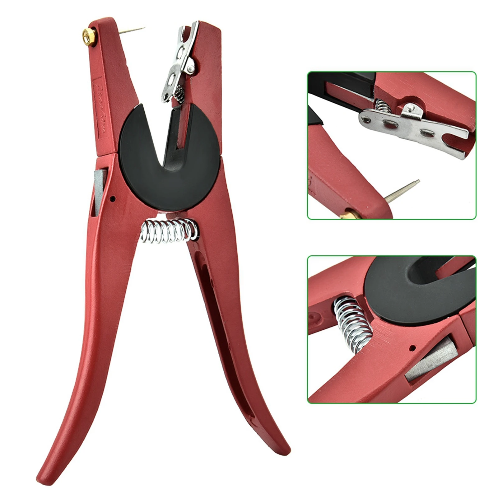 赤合金製耳標プライヤー、家畜用人間工学に基づいた動物耳標装着 - Cattle Ear Tag Applicator のレビューと価格