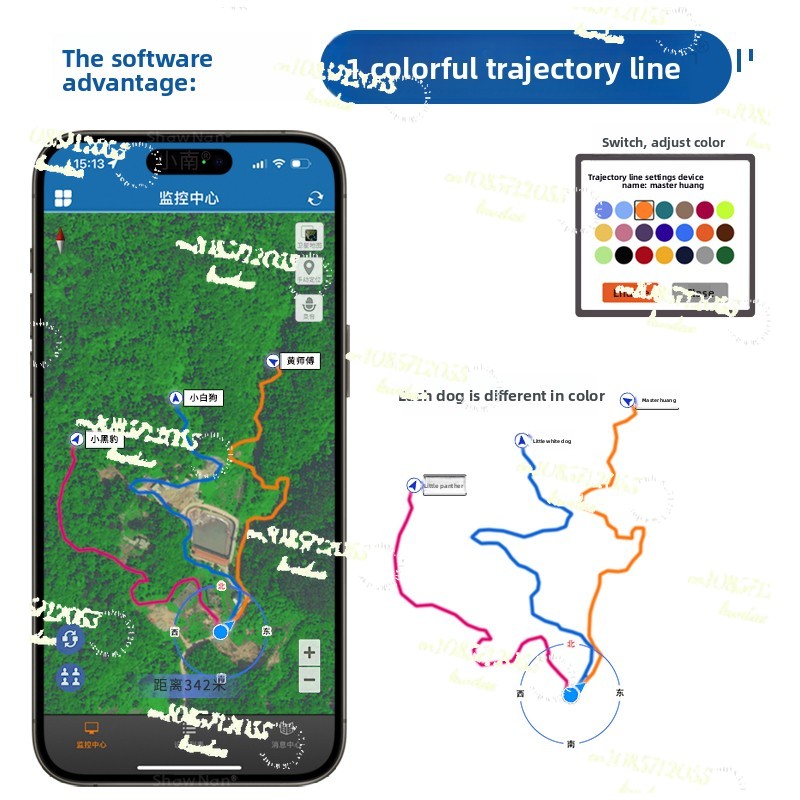 GPSペット犬用衛星ロケータートラッカー首輪、北斗ファインダ - Gps Tracker Cattle Collar のレビューと価格