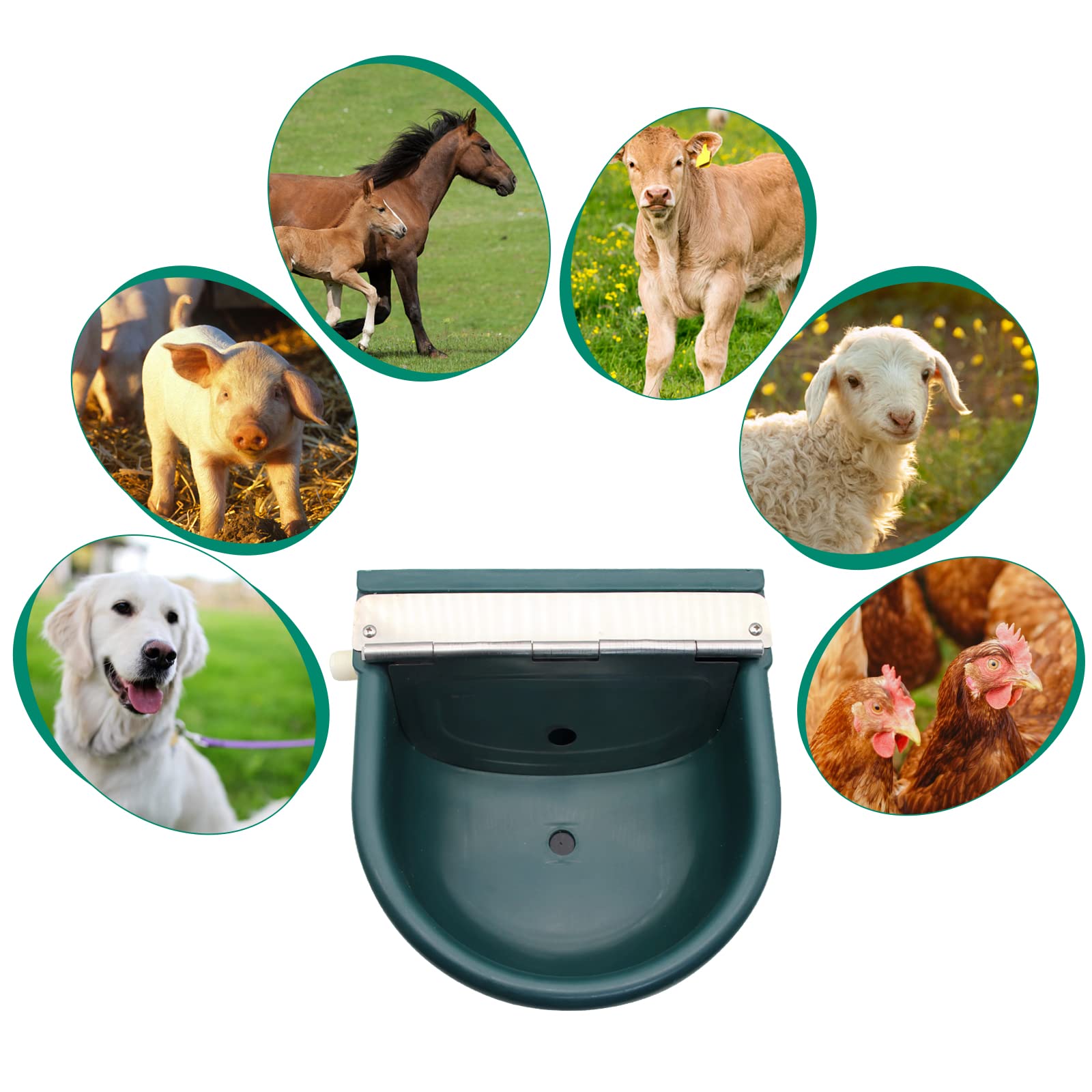 自動給水器 プラスチック製家畜用給水器 フロートバルブ付き  - Livestock Water Trough Float Valve のレビューと価格