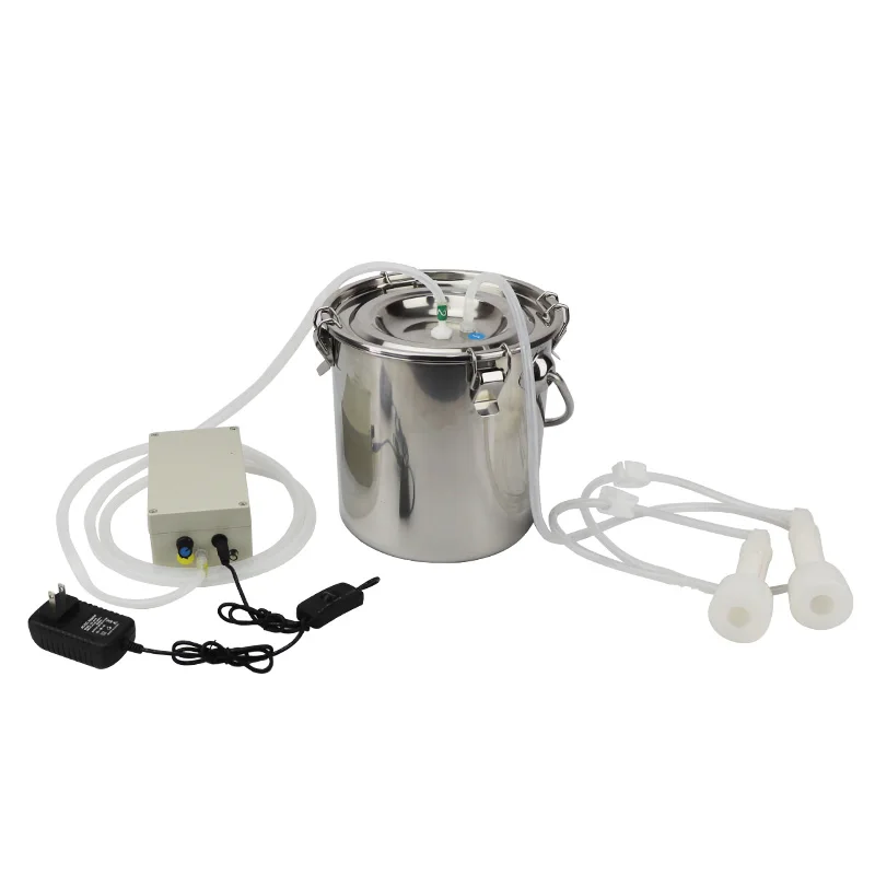 電動で速度調整可能な牛乳搾乳機。ステンレス製で、持ち運びが簡 - Goat Milking Machine Portable のレビューと価格